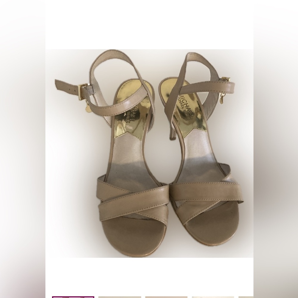 Michael Kors Women's Tan Strappy Heels